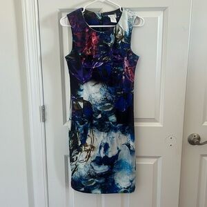 CLOVE Nordstrom Sheath Bodycon Sleeveless Knit Dress Zip Size 6